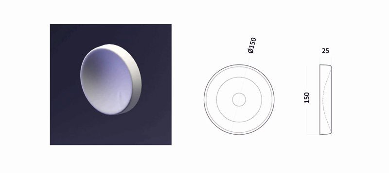 3D панели Luna - круглые гипсовые панели